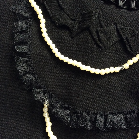 NWT August Silk Pearls and Lace Knit Tank - Picture 5 of 7